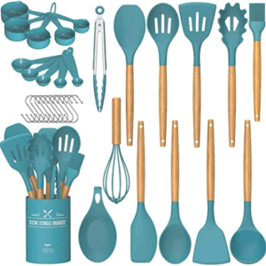 33 pcs Non-Stick Silicone Utensils Spatula Set 8