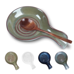 Spoon Rest for Kitchen, Ceramic Spoon Holder for Stove Top2