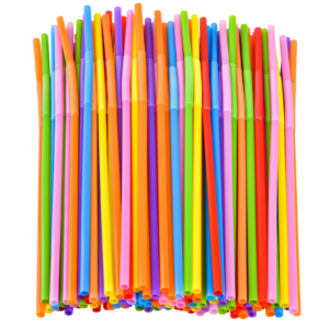 100PCS Flexible Plastic Straws12.8inch Extra Long 1