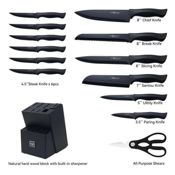 15PCS Block Knives Set1 - Image 3