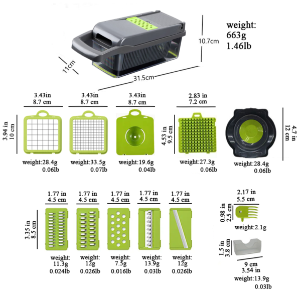 Vegetable Cutter  15 in 1 - Image 3