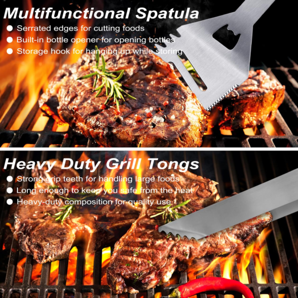 29 PCS BBQ Grill Accessories Stainless Steel BBQ Tools 2 - Image 6