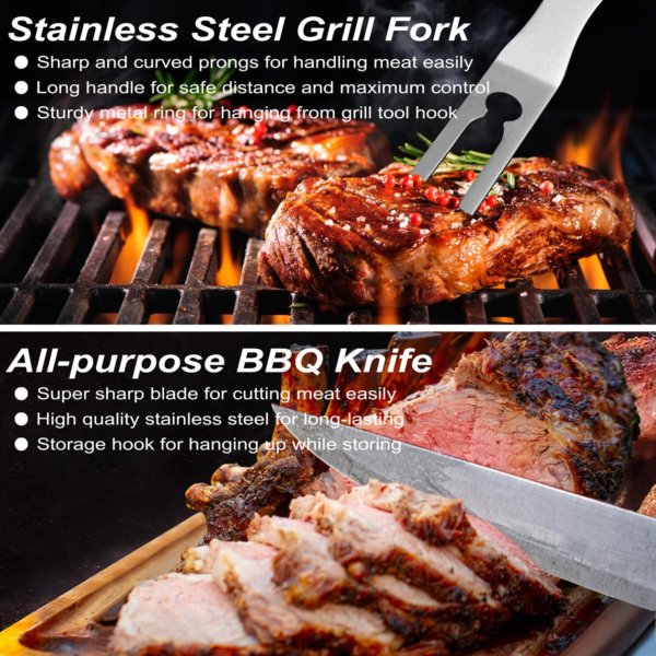 29 PCS BBQ Grill Accessories Stainless Steel BBQ Tools 2 - Image 5