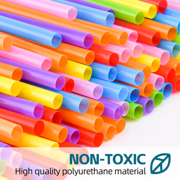 100PCS Flexible Plastic Straws12.8inch Extra Long 6 - Image 3