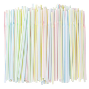 100PCS Flexible Plastic Straws12.8inch Extra Long 3